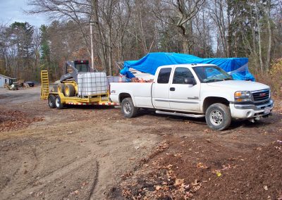 PU2 with trailer and LS170 Skid Steer